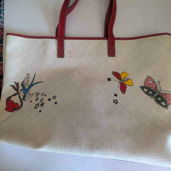 GUCCI TATTOO HEART JOY TOTE - Picture 3 of 8